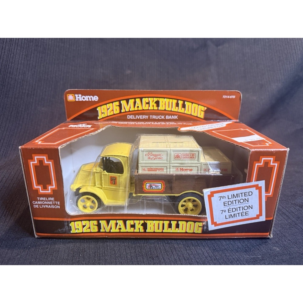 ERTL Home Hardware 1926 Mack Bulldog Coin Bank Truck 1:38 Diecast 7214-070